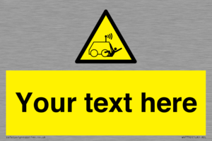 Custom warning run over by operator controlled machine